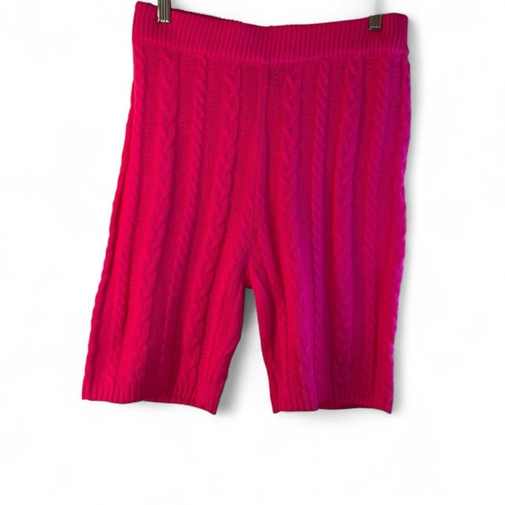 Almost Famous Hot Pink Knit Shorts